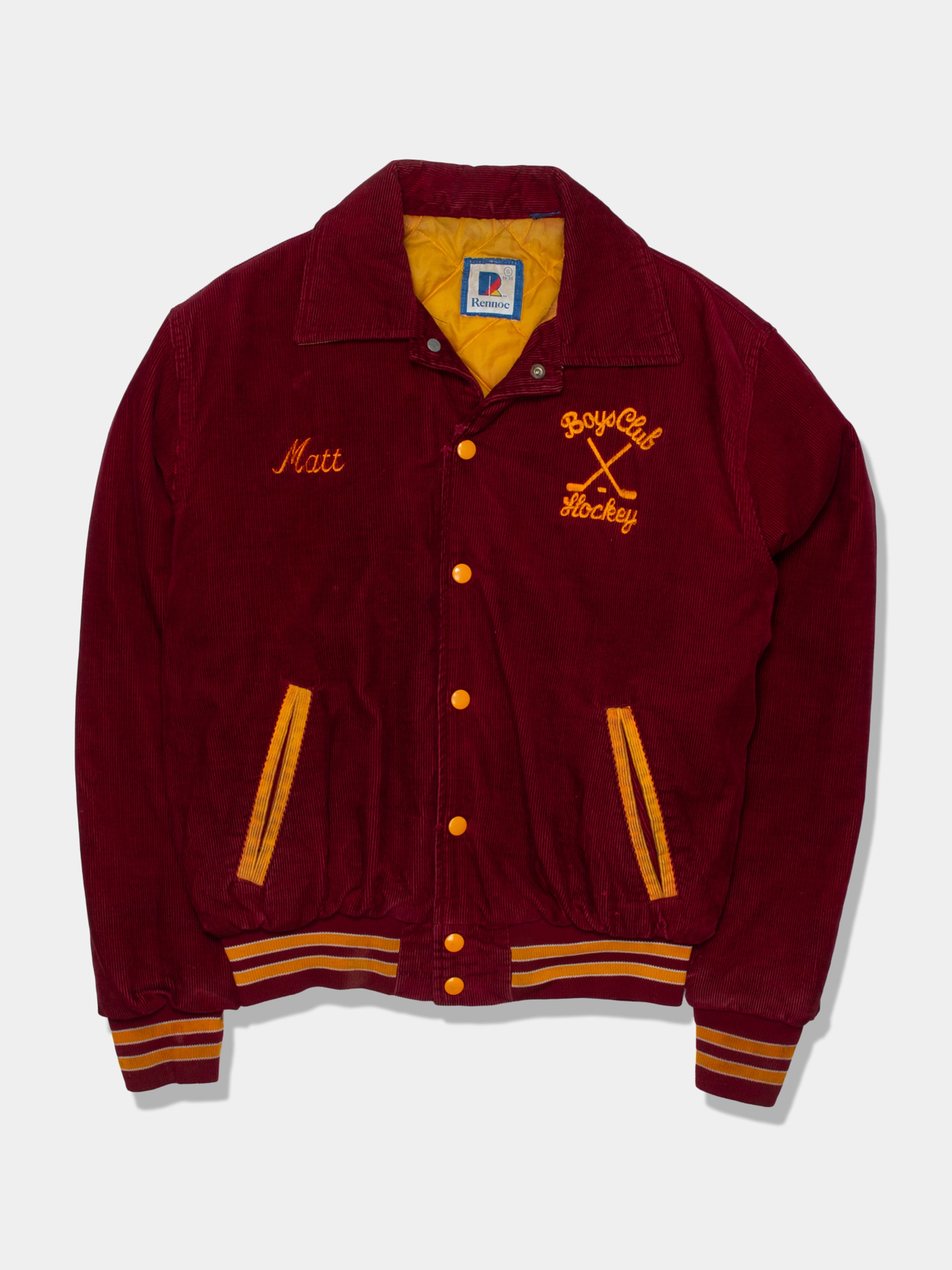 70s Corduroy Collegiate Varsity Jacket (XS) – Deadstock