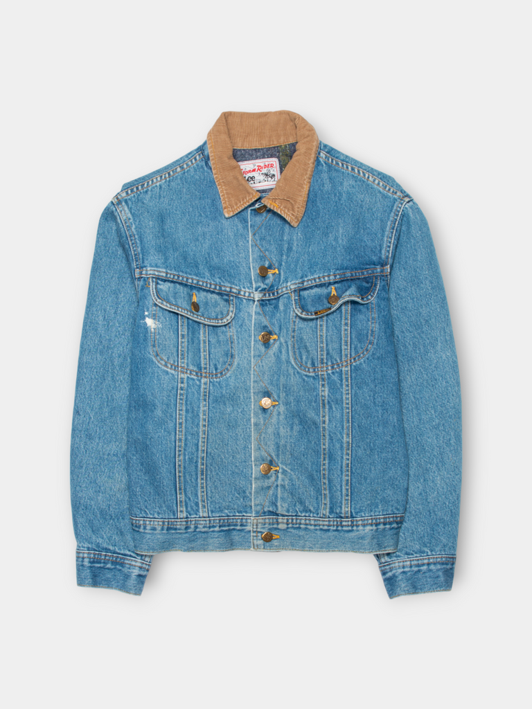 80s Lee Storm Rider Blanked Lined Denim Jacket (M) – Deadstock