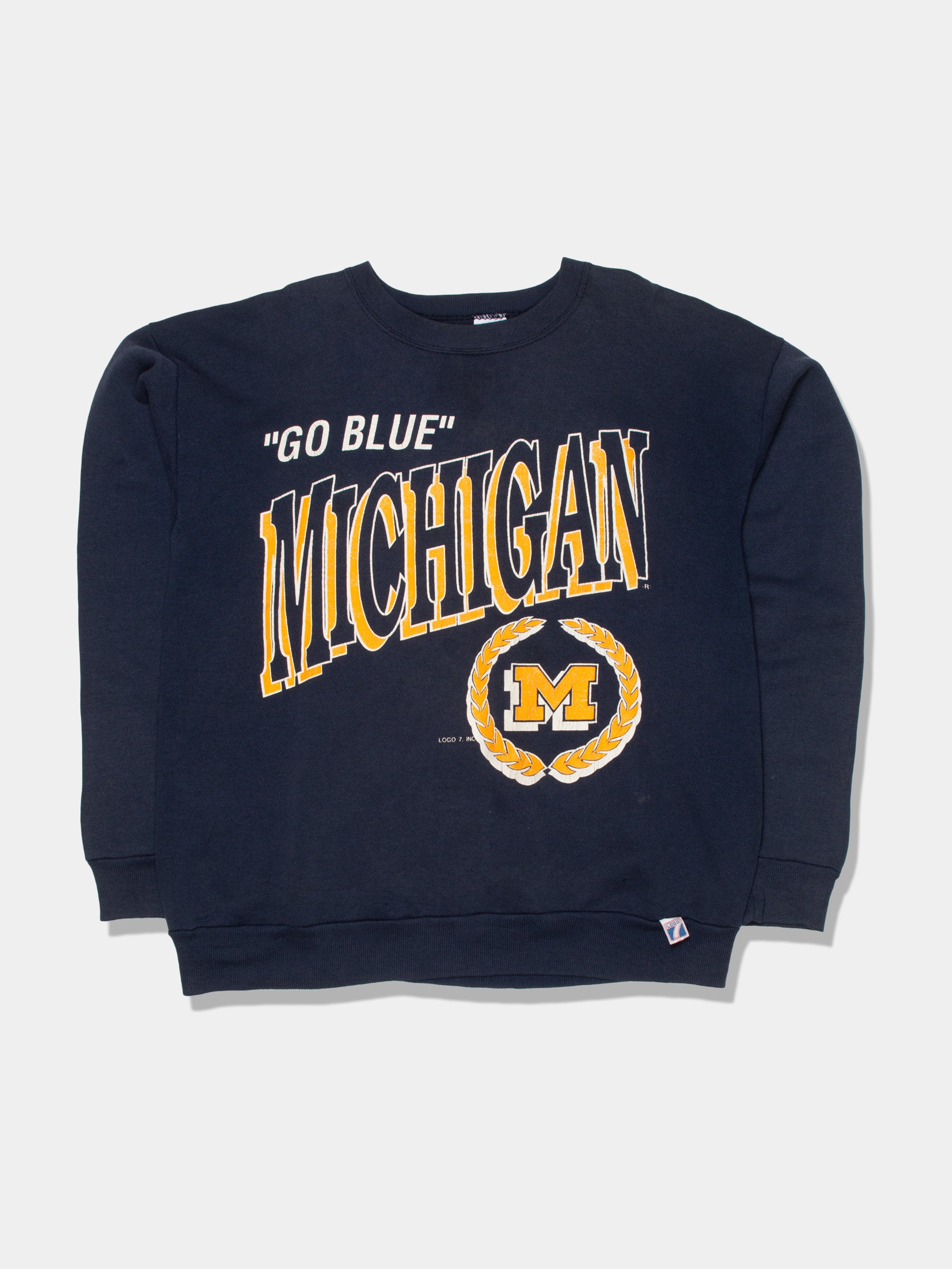 90s Michigan Go Blue Collegiate Sweat (M) – Deadstock